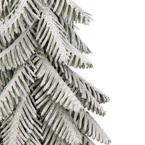 Ель искусственная 28,5 см заснеженная в горшочке литая 000000000001225507