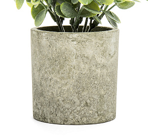 Цветок искуственный Эвкалипт в горшке 27см пластик 000000000001217047