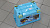 Ящик для игрушек 580х390х335мм ПЛАСТИШКА на колесах с аппликацией голубой полипропилен 000000000001171449
