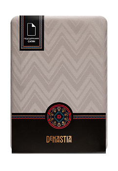 Пододеяльник 145х210см DE'NASTIA JQ зигзаг белый серый хлопок-100% 000000000001215595