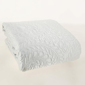 Покрывало DeN Палермо 190х220 атл/мат белый круги U000220 000000000001203048