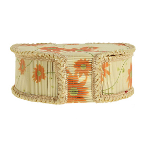 Шкатулка Цветочная, 21?16.5?8 см, бамбук 000000000001082427