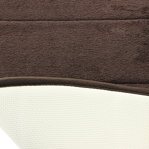 Коврик для ванной DE'NASTIA 45х70см memory коричневый полиэфир M111129 000000000001154571