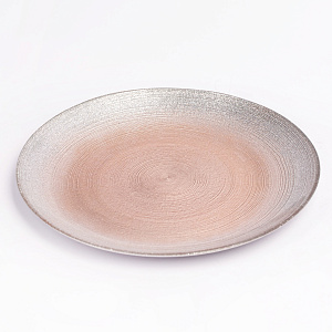 Тарелка десертная 21см GLASSCOM перламутр gold стекло 000000000001213208