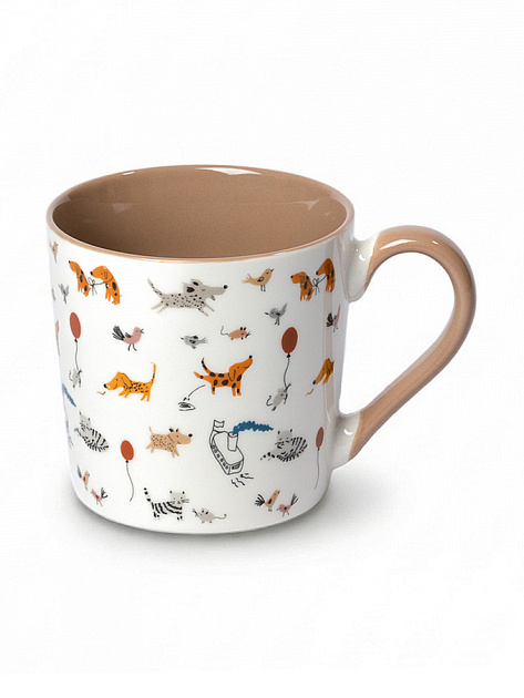 Кружка 370мл DE'NASTIA ZooArt бежевый фарфор 000000000001231319