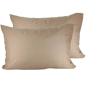 Наволочки DE'NASTIA 2шт (50х70см)коричневый 100%Микрофибра C010297 000000000001109583