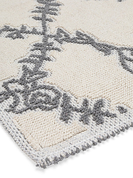 Коврик универсальный 50x80см LUCKY ЦВЕТЫ3 коричнево-серый хлопок 100% 000000000001206553