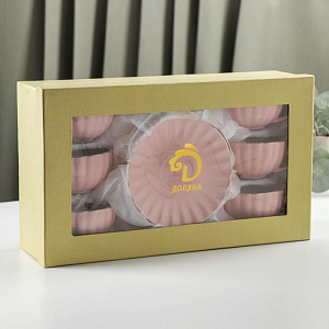 Набор чайный 12 предметов (чашка 200мл-6шт/блюдце 15см-6шт) Вивьен розовый фарфор 000000000001209858