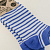 Носки женские размер 36-39 LUCKY укороченные синий полоска 000000000001184373