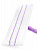 Швабра с телескопической ручкой 70-130см LUCKY с плоской скрабирующей насадкой сиреневая сталь полипропилен полиэстер 000000000001210353