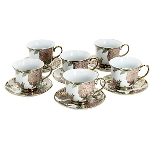 Чайный набор Золотая Роза Matissa, 220мл, 12 предметов 000000000001126479