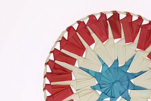 Подставка под горячее Подсолнечник, 22 см, листья пальмы 000000000001097789