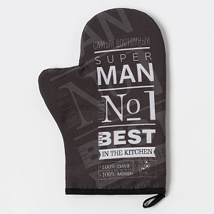 Набор кухонный Super man (прихватка 20х28см + молоток деревянный) 4654916 000000000001200846