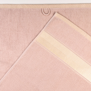 Полотенце махровое 50х90см LUCKY атласный бордюр бежевый хлопок 100% 000000000001208674