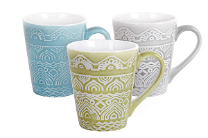 Кружка 320мл ROMANO, материал фарфор, 3 цвета в ассортименте, 19S163 000000000001196919