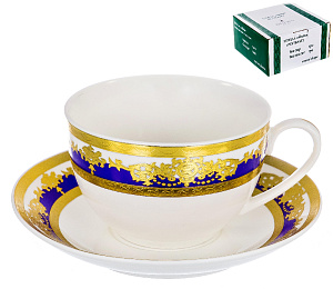 Чайная пара чашка фарфор 240мл/блюдце подарочная упаковка Эстелла Balsford Султан 123-16020 000000000001197875