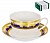 Чайная пара чашка фарфор 240мл/блюдце подарочная упаковка Эстелла Balsford Султан 123-16020 000000000001197875