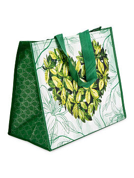 Сумка шоппер 40х32х21см сердце полипропилен 000000000001227595