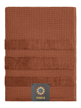 Полотенце 70x130см DE'NASTIA КРАФТ коралловый хлопок 100% 000000000001219510