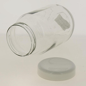 Банка для хранения 1000 мл белая крышка 125-13103 000000000001182816