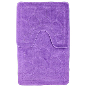 Набор ковриков для ванной ЭКО фиолетовый, 2 шт. 000000000001176911