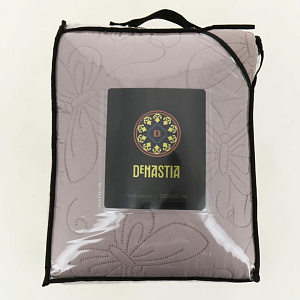 Покрывало 240х240см DENASTIA Бабочки двустороннее розовое 100% полиэстер U000286 000000000001204704