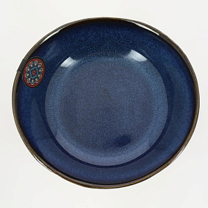 Тарелка суповая 13см 300мл DE'NASTIA глубокая малая синий керамика 000000000001210845