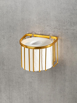 Держатель для туалетной бумаги 13,7x13x10,5см DE'NASTIA золотой алюминий 000000000001227449