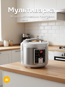Мультиварка REDMOND RMC-M253 16 автоматических программ. Мультиповар. Мастершеф лайт. Антипригарное покрытие чаши Daikin 000000000001198883