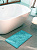 Коврик для ванной DE'NASTIA 60х100см 100%Хлопок длинный ворс мята Индия M111162 000000000001181270