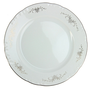 Десертная тарелка Серый Орнамент Люкс Хауз, 19 см 000000000001003638