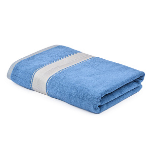 Полотенце махровое 70х130см Dina Me атласный бордюр синяя мурена 100% хлопок 000000000001212589