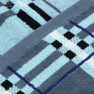 Полотенце DE'NASTIA Барбери 70х130см 100%Хлопок голубой T000112 000000000001150225