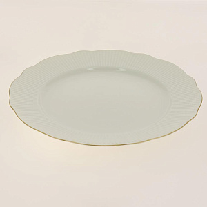 ILAY  Тарелка обеденная  25 см, Отводка золото, костяной фарфор BNILY25DU520 000000000001189476