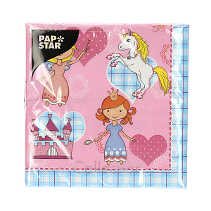 Бумажные салфетки 3-х слойные Мечты принцессы Pap Star, 33?33 см, 20 шт. 000000000001142480
