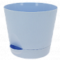 Горшок для цветов 3,6л FORA с поддоном голубой пластик
