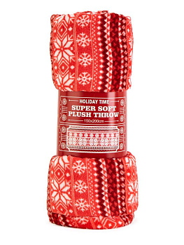 Плед 150х200см Снежинки полиэстер 000000000001220193