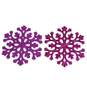 Набор декоративных украшений СнежинкаПосуда Центр, 11 см, 6 шт. 000000000001161803