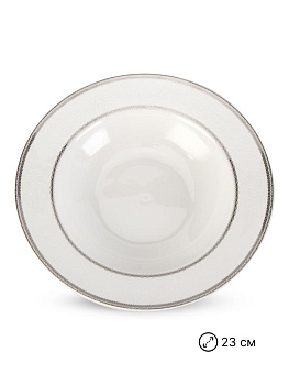 Набор столовой посуды 20 предметов ANGELICA (десертная 19см-6шт/обеденная 27см-6шт/суповая 23см-6шт/блюдо овальное 30см-1шт/салатник 20см-1шт) фарфор 000000000001223871