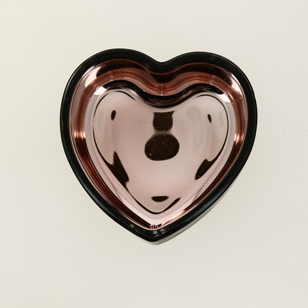 Подсвечник декоративный "Heart" стекло 7,5х3,6см черный/золото R011271 000000000001200389