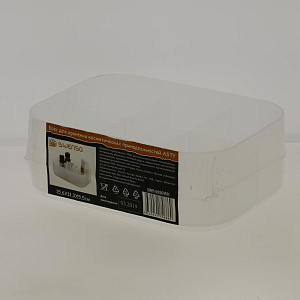 Бокс д/хранения косм.принадлежностей ASTY белый, полипропиленSWP-0950WH 000000000001192312