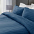 Комплект постельного белья Евро 50х70см-2шт LUCKY синий страйп-сатин хлопок 000000000001218106