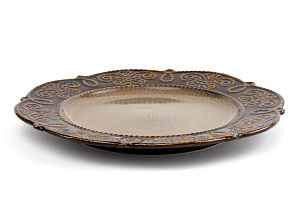 Тарелка обеденная 26,5см Chocolate глазурованная керамика 000000000001217549
