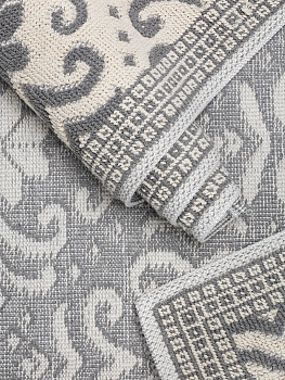 Коврик универсальный 80х150см LUCKY УЗОР2 коричнево-серый хлопок 000000000001206545