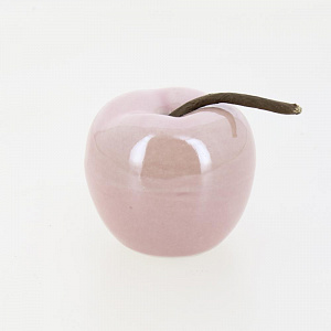 Фигура декоративная 6х5,5см Яблоко розовый керамика 000000000001209227