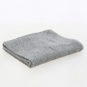 Полотенце махровое 40х70см АЛТЫН АСЫР гладкокрашеное без бордюра плотность400гр/м2 серое хлопок 000000000001210010