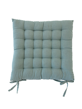 Подушка на стул 40x40см DE'NASTIA мята ткань верха 100% хлопок 000000000001199501