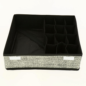 Кофр для мелочи 35х35х10см ПОСУДА ЦЕНТР темно-бежевый 000000000001187222