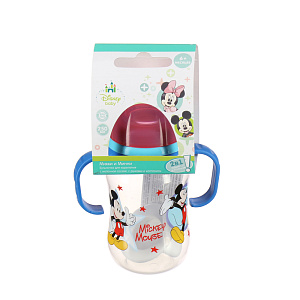 Бутылочка с соской от 6 месяцев Микки и Минни  Lubby&Disney baby, 250мл 000000000001135532