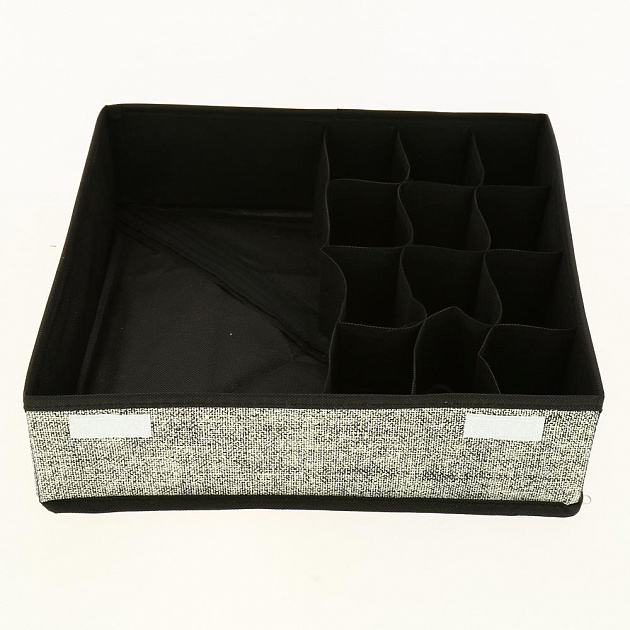 Кофр для мелочи 35х35х10см ПОСУДА ЦЕНТР темно-бежевый 000000000001187222